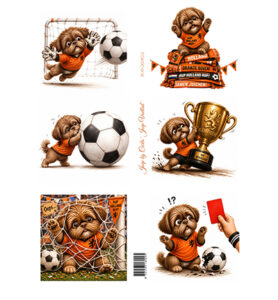 **EUROKNALLER** Joep by Carla - Knipvel A4, Voetballen