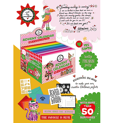 ABM Advent Calendar Full of Festive Crafty stuff Art By Marlene 25 Gifts