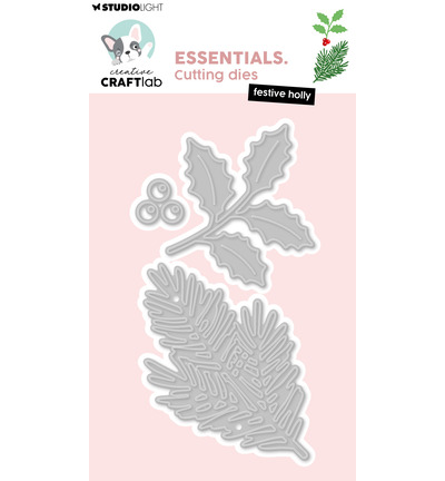 CraftLab  Cutting Die Festive holly Essentials nr.1121