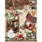 StudioLight Die-cut paper pad Paper elements Cottage Christmas nr.485 - 20 Sheets