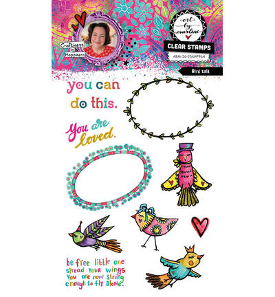 ABM Clear Stamp – Bird Talk Art by Marlene nr. 964
