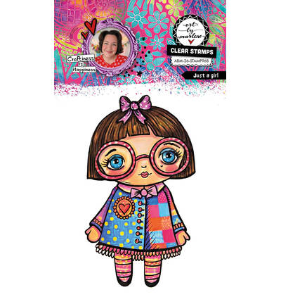 ABM Clear Stamp – Just a Girl Art by Marlene nr. 968