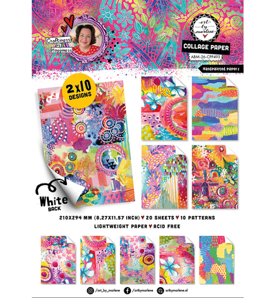 ABM Collagepapierblok – Handpainted Papers Art by Marlene nr. 493