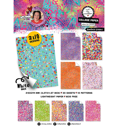 ABM Collagepapierblok – Confetti Dreamz Art by Marlene nr. 494