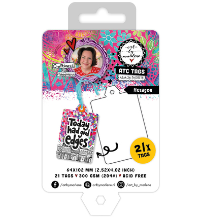 ABM Die-cut Labels – Art Deco Tags Art by Marlene nr. 15