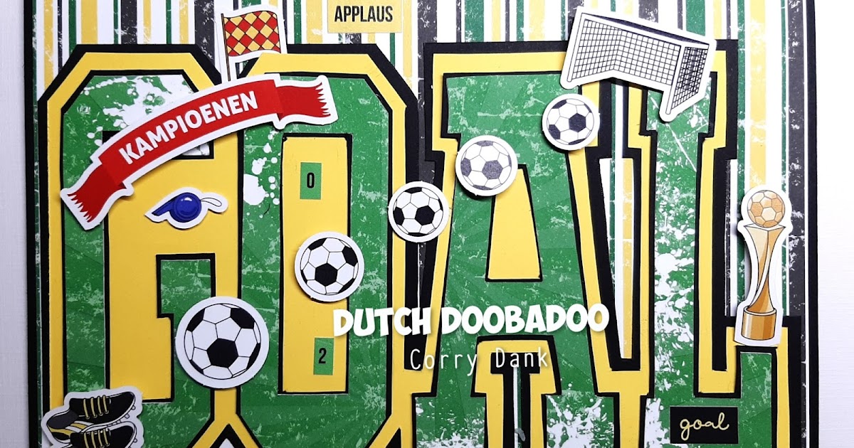 **EUROKNALLER** Card Art Goal- Dutch Doobadoo - Afbeelding 2