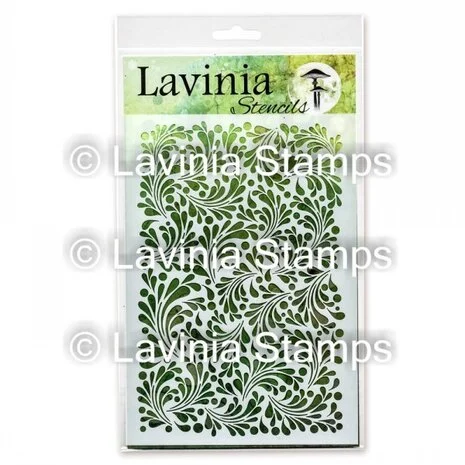 Lavinia – Feather Leaf Stencils (ST014)