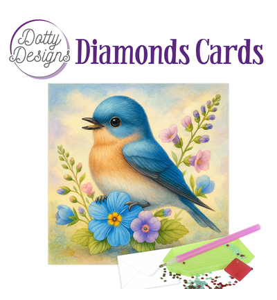 Dotty Designs Diamond Cards, Blauwe vogel