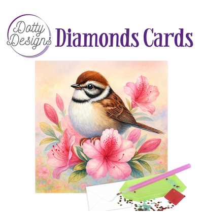 Dotty Designs Diamond Cards, Bruine vogel