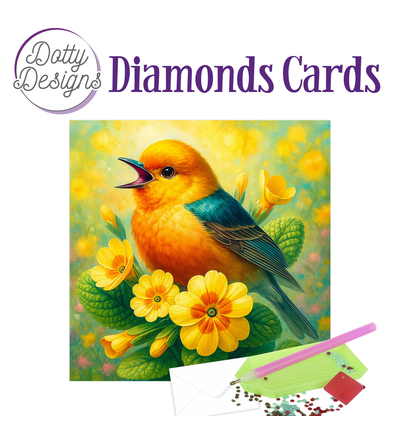 Dotty Designs Diamond Cards, Gele vogel