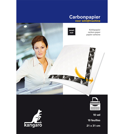 Carbonpapier A4 21×31  10 vel zwart – Kangaro