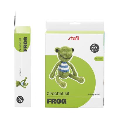 Amigurumi Crochet Kit, Frog
