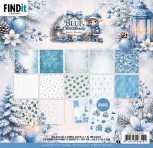 Paperpack - Berries Beauties - Blue Christmas 20 x 20 cm