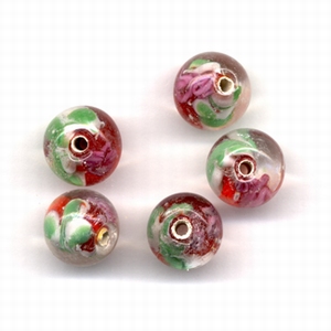 H&CFun 11809-1506 Glaskralen handmade Rood/design