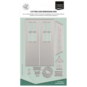 Vaessen Creative • Snij- en Embossingmallen by Carla Creates Christmas Door 9st.