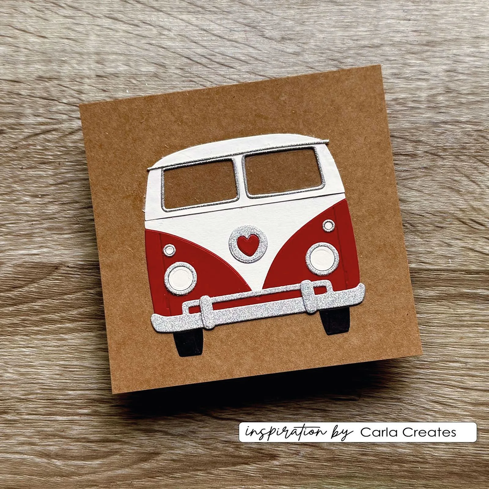 Vaessen Creative • Snij- en Embossingmallen by Carla Creates Hippie Bus 21st. - Afbeelding 3