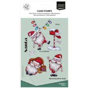 Vaessen Creative • Clear Stamps by Carla Creates Christmas  Santa 1 (11 delig)