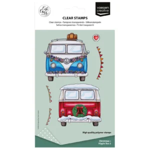 Vaessen Creative • Clear Stamps by Carla Creates Christmas Hippie Bus 2 13 delig