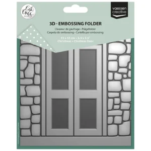 Vaessen Creative • Embossing Folder by Carla Creates Christmas Door 15x15cm