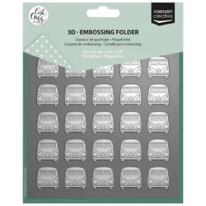 Vaessen Creative • Embossing Folder by Carla Creates Hippie Bus 15x15cm