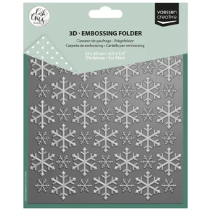 Vaessen Creative • Embossing Folder by Carla Creates Ice Stars 15x15cm