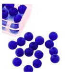 Hobby & Crafting Fun - Glaskralen Rond 6mm - Blauw/Paars Mat