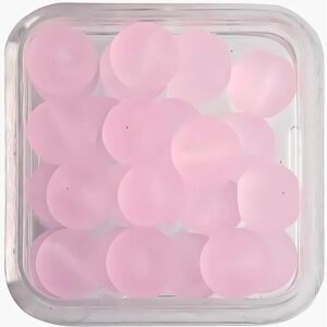 Hobby & Crafting Fun - Glaskralen Rond 6mm - Roze mat