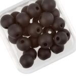 Hobby & Crafting Fun - Glaskralen Rond 6mm - Zwart mat