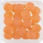 Hobby & Crafting Fun - Glaskralen Rond 6mm - Oranje mat