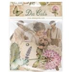Flowers and Poems - Printed decorative Die cuts for Art and Craft