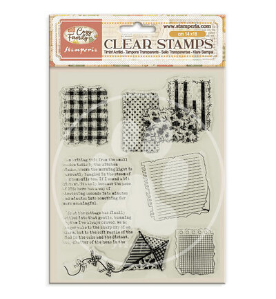 Cozy Family – Decorative Acrylic stamp 14×18 design for Art and Craft