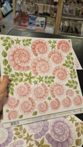 ** -72%** OP = OP Scrappapier  Roll up flowers Pink - 30.5x30.5cm