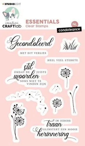 **Laatste items** Clear Stamp Essentials nr.415 – CraftLab – StudioLight