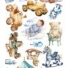 Extras to Cut Set 30,5x15 cm Hello Baby – Boy, 250 gsm, mirror print - Afbeelding 9